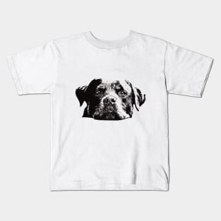 Rottweiler Face Design - A Rottie Christmas Gift Kids T-Shirt